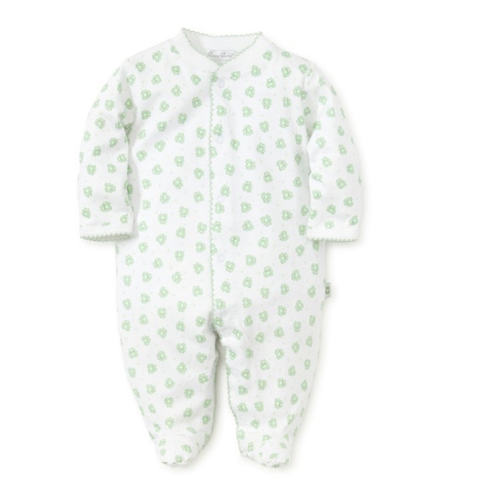 NWT Kissy kissy frog footie